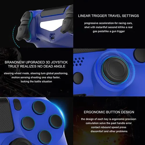 Bluetooth Wireless Joystick for PS4 Gamepads 6-Axis Dual 4 Controller Fit Console For Playstation 4 Gamepad Dualshock 4 Gamepad Game Accessories Joypad