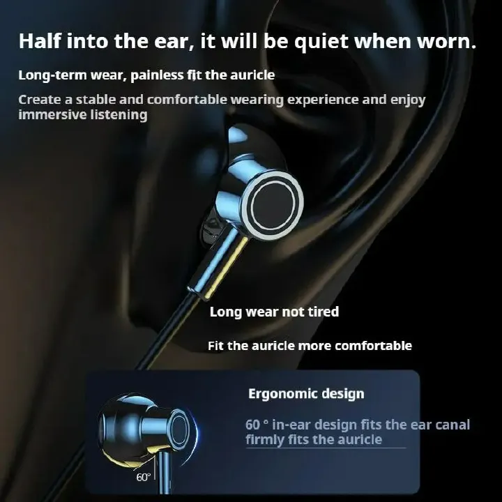 One factory new digital neck hanging wireless sports Earphones Bluetooth earphones for sports ultra long battery life standby ear return monitoring card insertion noise reduction comfortable