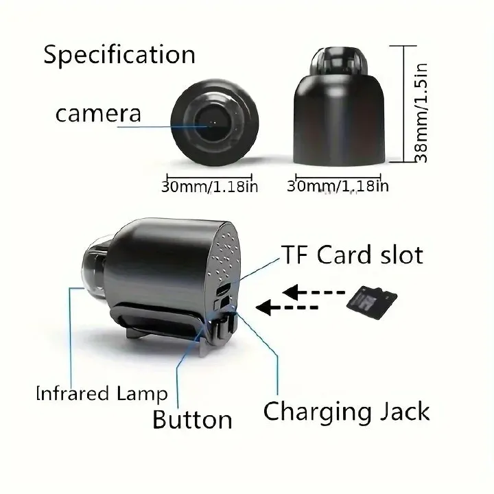 Audio Video Wireless Security Surveillance Camera 1080P HD Mini Camera Wifi IP Smart Home Indoor Night Vision AI Human Camcorder