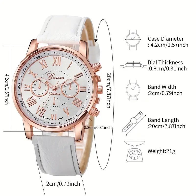2pcs/set Women's simple PU fashion belt watches watch +  bracelet classic quartz watch girls Fashion Accessories gift sets
Roman scale wrist watches