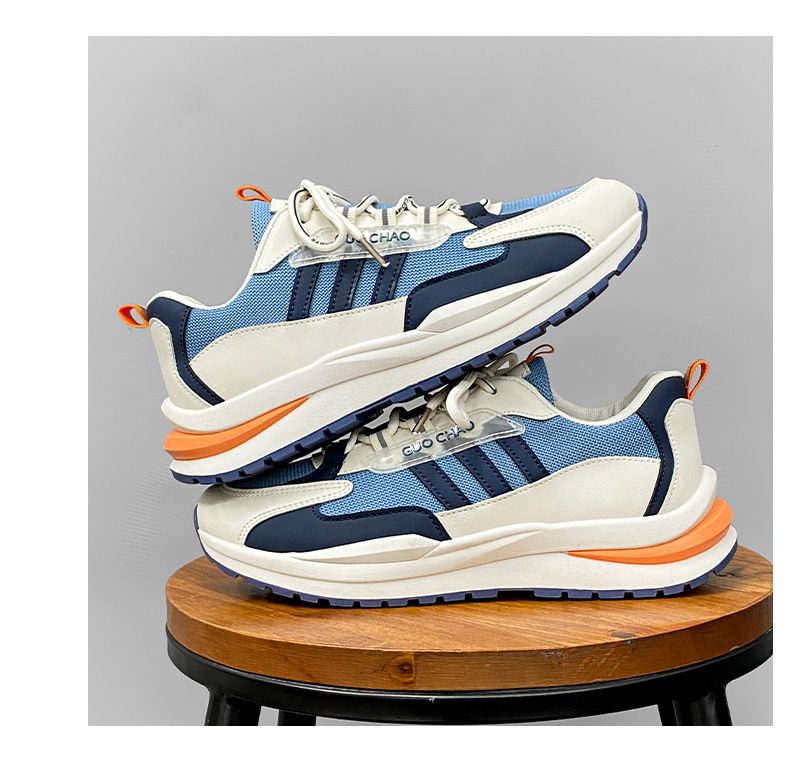 Men's shoes Breathable mesh sneakers Boys soft sole light casual sports shoes Daddy running shoes student athletic driving shoes