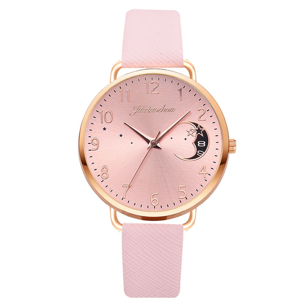 2pcs/set Women's simple pink PU fashion belt watches watch +  bracelet classic quartz watch girls fashion accessories gift sets
wrist watches
