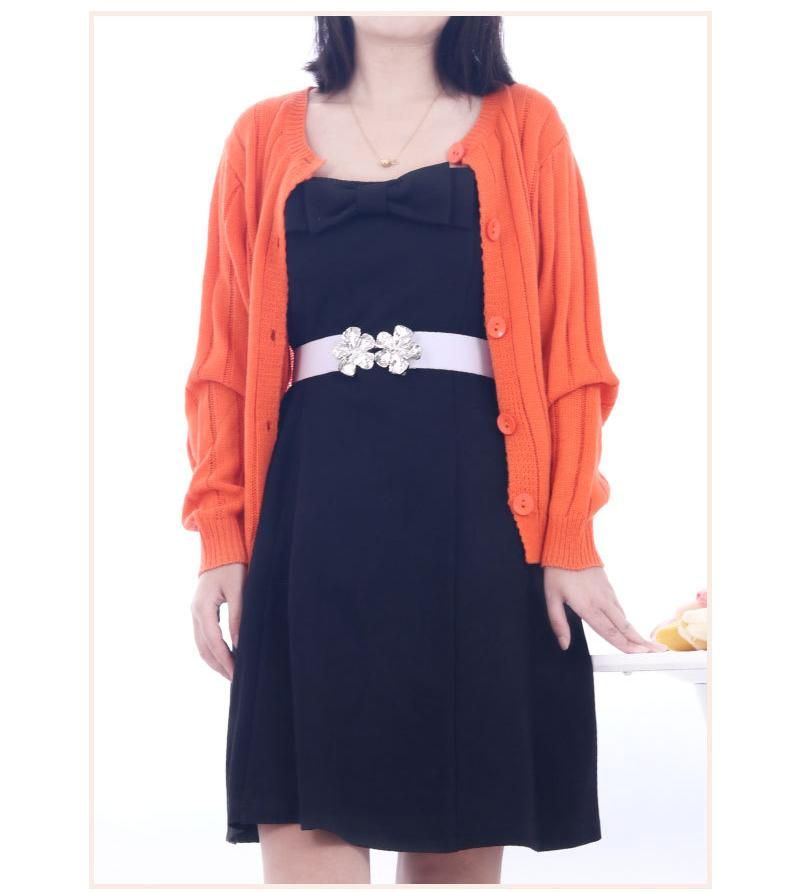 Women's Fashion Floral Buckle Belts Ladies Elastic Belt Girls Decorative dress Coat Belt Ladies waist waist belt