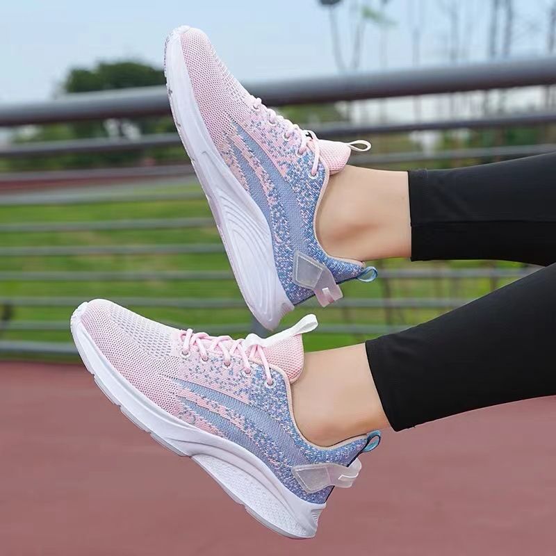 Women's Fashion sneakers Women's Casual Running shoes Girls Fitness Yoga Shoes Flat Sports shoes athletic Students mesh shoes Fly mesh shoes