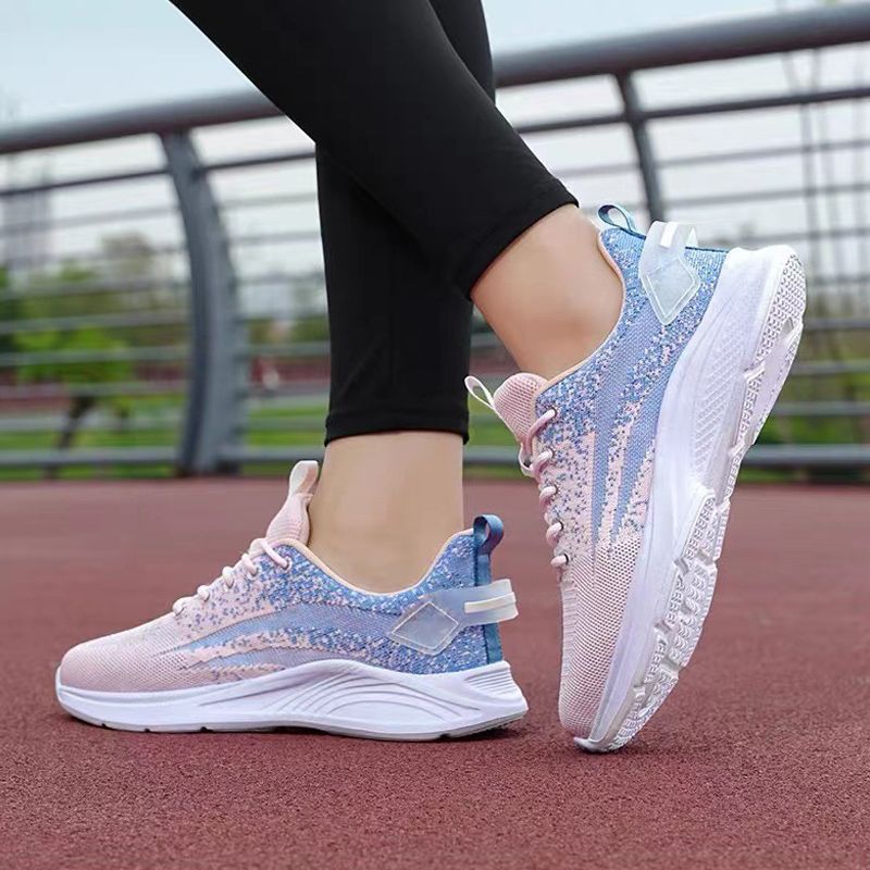 Women's Fashion sneakers Women's Casual Running shoes Girls Fitness Yoga Shoes Flat Sports shoes athletic Students mesh shoes Fly mesh shoes