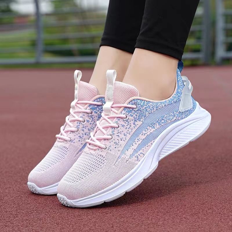 Women's Fashion sneakers Women's Casual Running shoes Girls Fitness Yoga Shoes Flat Sports shoes athletic Students mesh shoes Fly mesh shoes