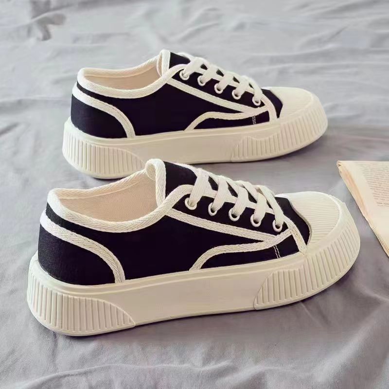 Women's cloth shoes ladies fashion single shoes girls flats casual sports shoes students Skateboarding loafers shoes canvas shoes driving shoes running shoes Black,EU40