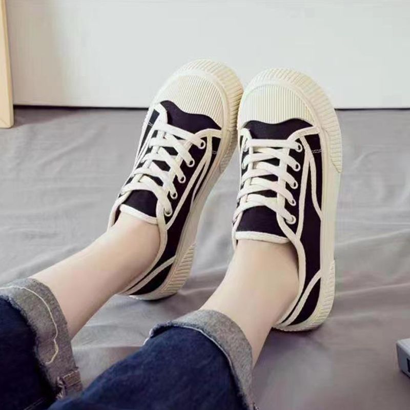 Women's cloth shoes ladies fashion single shoes girls flats casual sports shoes students Skateboarding loafers shoes canvas shoes driving shoes running shoes