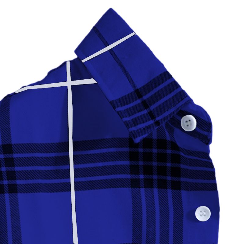 Size M -2XL Men's clothes long sleeve plaid shirt boys casual lapel shirts youth tops loose shirts students clothing coat
