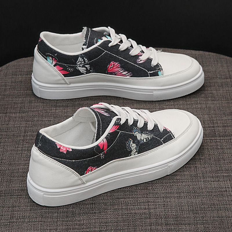 Size 38-41 Women's canvas PU artificial leather shoes ladies running shoes girls simple casual shoes students athletic shoes sports shoes