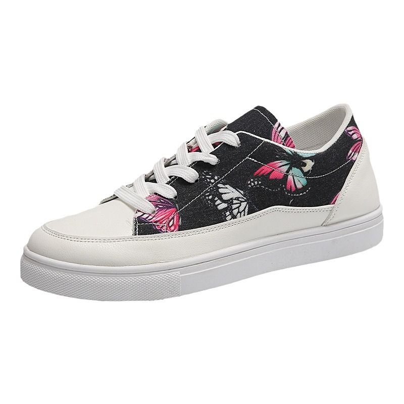 Size 38-41 Women's canvas PU artificial leather shoes ladies running shoes girls simple casual shoes students athletic shoes sports shoes