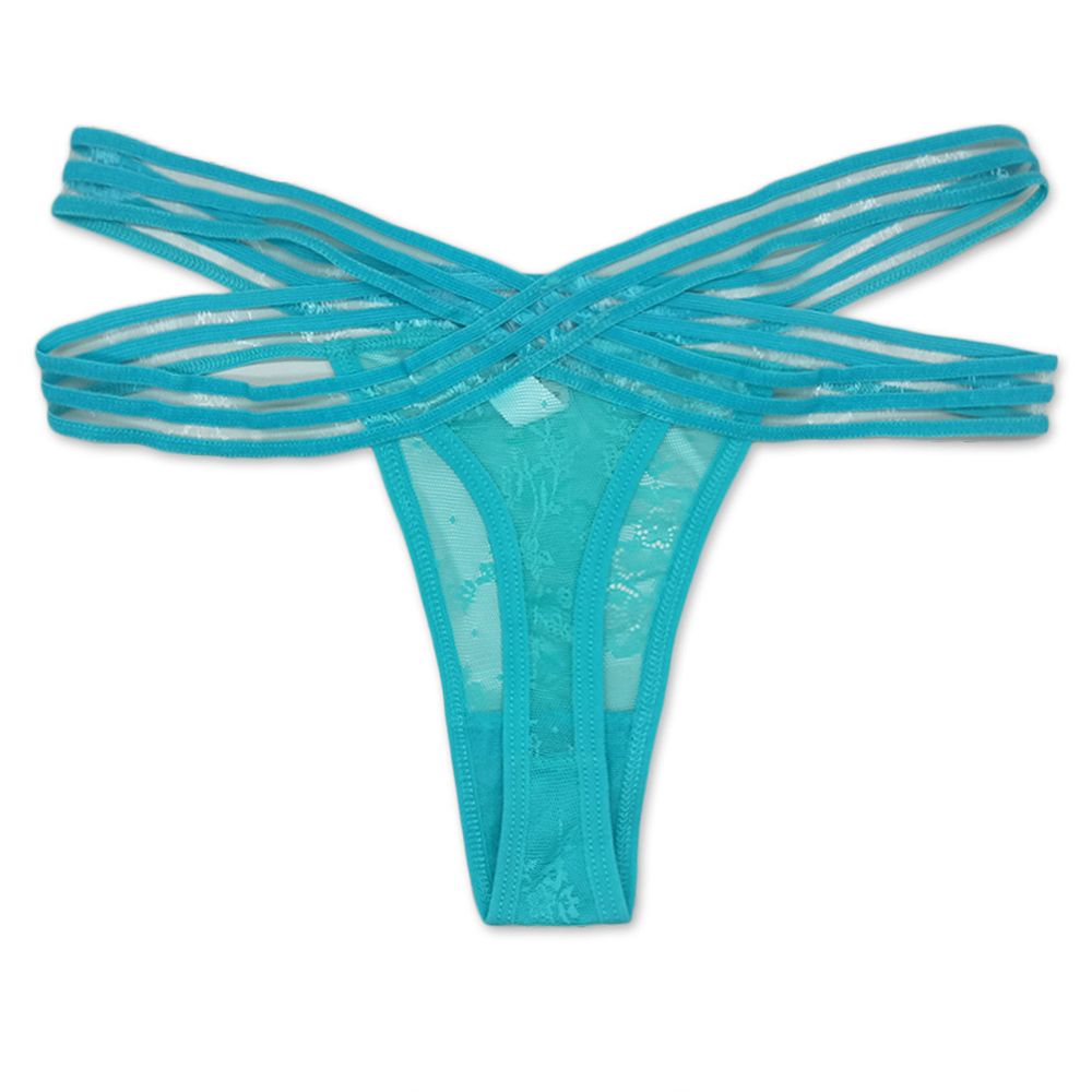 4 Pack Women's low-rise panties solid color thong Ladies super soft Hollow out lace lingerie Girls Invisible briefs underwear clothing