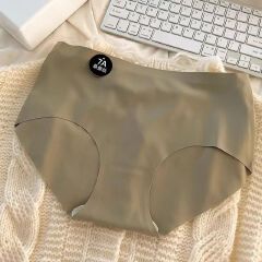 6PC size M-XL women's seamless ice silk panties quick drying underwear ladies cotton crotch comfy invisible briefs soft thin light briefs