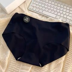 6PC size M-XL women's seamless ice silk panties quick drying underwear ladies cotton crotch comfy invisible briefs soft thin light briefs