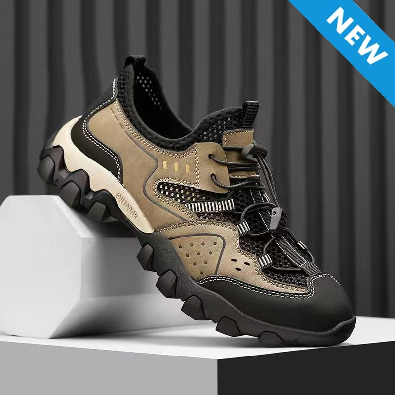 Freyr size 41-44 Men's mesh casual shoes sneakers dad soft soled cloth shoes boy's hollow out sandal fashion single shoes sports running shoes