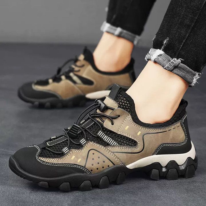 Freyr size 41-44 Men's mesh casual shoes sneakers dad soft soled cloth shoes boy's hollow out sandal fashion single shoes sports running shoes