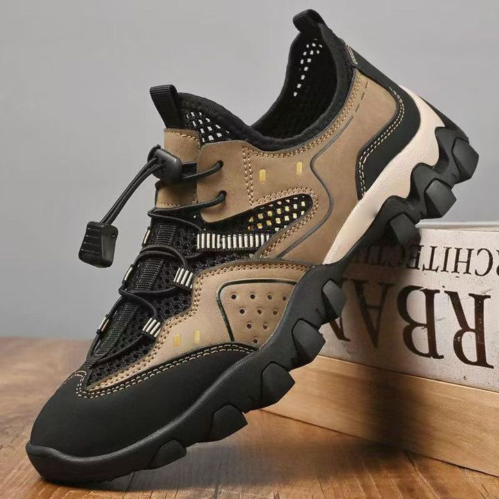 Freyr size 41-44 Men's mesh casual shoes sneakers dad soft soled cloth shoes boy's hollow out sandal fashion single shoes sports running shoes
