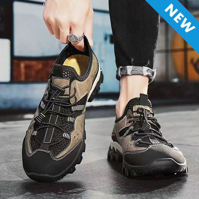 Freyr size 41-44 Men's mesh casual shoes sneakers dad soft soled cloth shoes boy's hollow out sandal fashion single shoes sports running shoes