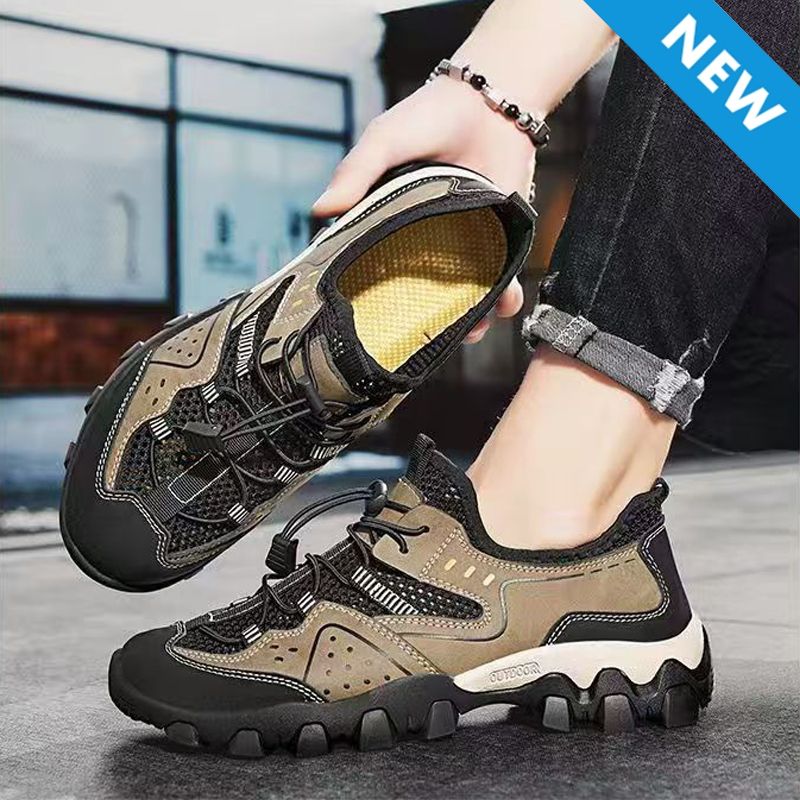 Freyr size 41-44 Men's mesh casual shoes sneakers dad soft soled cloth shoes boy's hollow out sandal fashion single shoes sports running shoes
