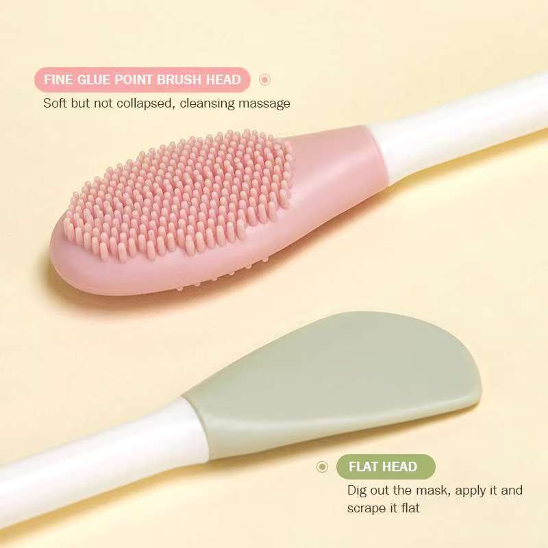 Silicone Mask Brush 2 In 1 Facial Cleansing Tool Scrub Pores Blackhead Deep Cleansing