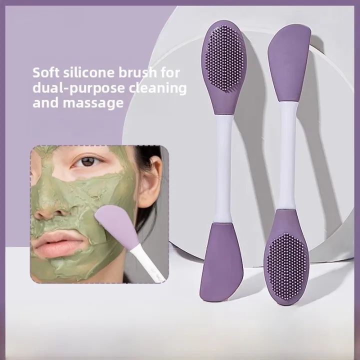 Silicone Mask Brush 2 In 1 Facial Cleansing Tool Scrub Pores Blackhead Deep Cleansing