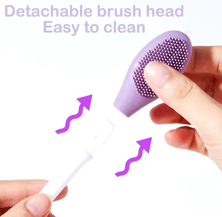 Silicone Mask Brush 2 In 1 Facial Cleansing Tool Scrub Pores Blackhead Deep Cleansing
