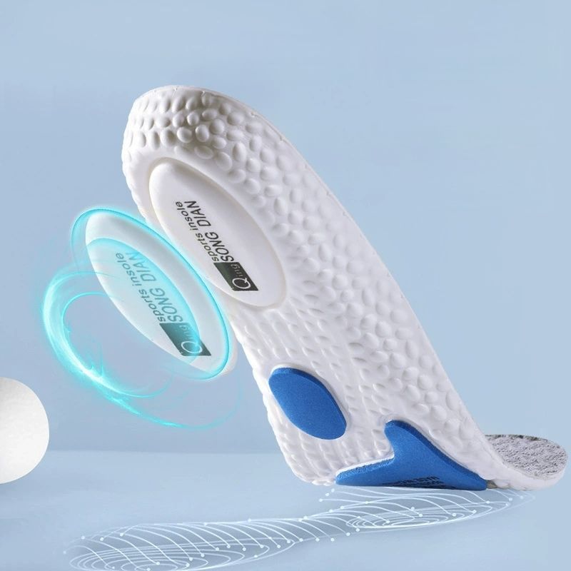 Men's Sports Cuttable Insoles Breathable Shock Absorption Pads for Enhanced Comfort - Essential Footwear Accessories