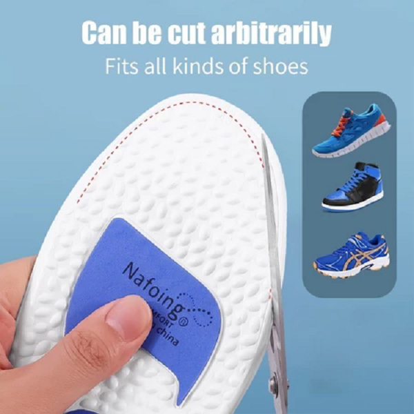 Men's Sports Cuttable Insoles Breathable Shock Absorption Pads for Enhanced Comfort - Essential Footwear Accessories