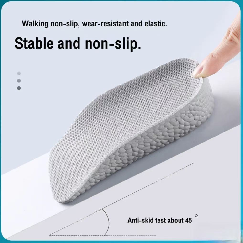 1 pair Memory Foam Half Insole Heel For Men Women Sweat-absorbent Non-slip Breathable Sports Insole U-shaped Invisible Heightening Pad Heel Pads