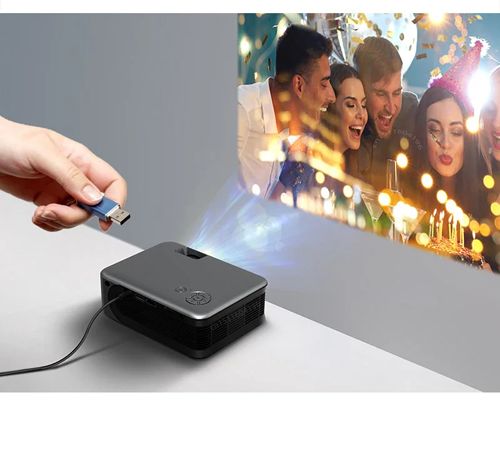 AUN Portable Projector Mini A30 Upgrade Home Theater Projectors 4K Video Play Via HD Port Smart Tv Screens Cinema Beam Laser 3D