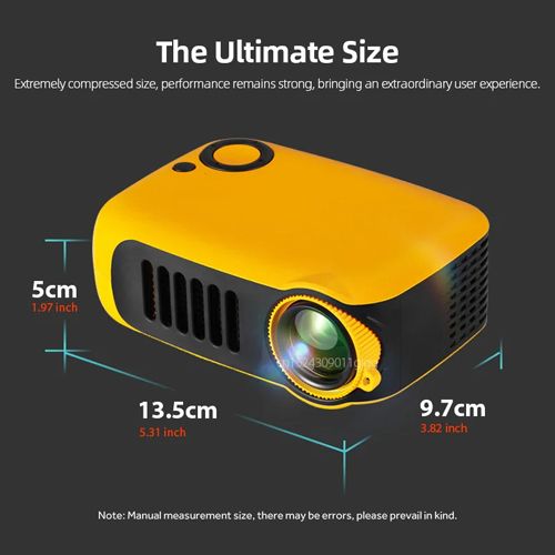 A2000 Portable MINI Projector LED Video Projectors Home Theater Cinema 1080P Game Laser Beamer 4K Movie Smart TV BOX Via HD Port