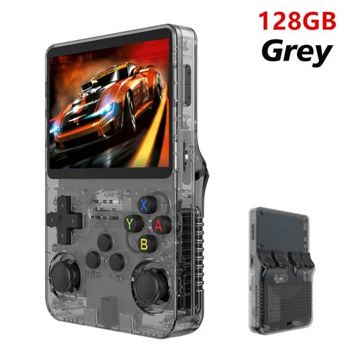 Open Source R36S Retro Handheld Video Game Console Linux System 3.5 Inch IPS Screen Portable Pocket Video Player R35S 128GB Games