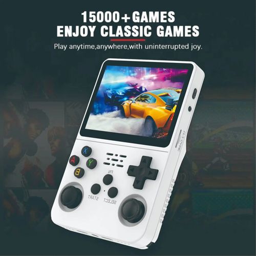 Open Source R36S Retro Handheld Video Game Console Linux System 3.5 Inch IPS Screen Portable Pocket Video Player R35S 128GB Games