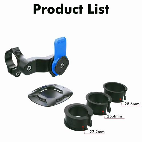 Motorcycle Bike Phone Holder Stand Bicycle Quad Lock Phone Holder Bike Holder 360° Rotatable Navigation Support Security Bracket