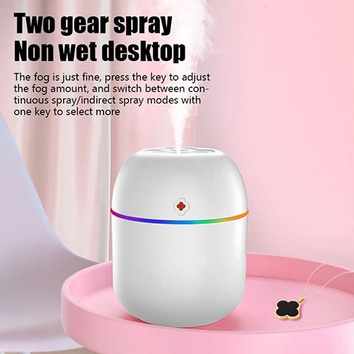 220ML Air Humidifier Home USB Bottle Aroma Essential Oil Diffuser LED Backlight For Home Car USB Fogger Mist Maker with LED Night Lamp 2023 Mist Maker Refresher white,one size