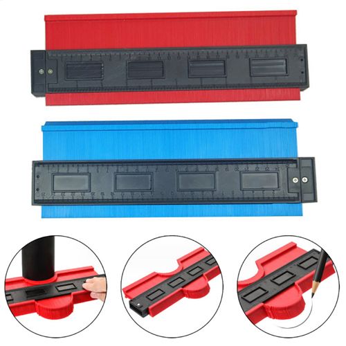 Profile Contour Gauge line Copier Ruler Cutting template Construction Woodworking Measuring instrument ceramic Tiling tiles tool