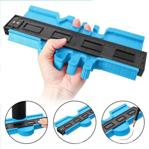 Profile Contour Gauge line Copier Ruler Cutting template Construction Woodworking Measuring instrument ceramic Tiling tiles tool