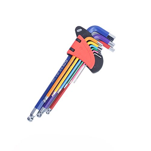 Allen Key Set L Wrench Kit For Allen Screw 9PCS Long Arm Hex Key Set 1.5mm To 10mm Hexagon Spanner Hand Tools For Bicycle Repair