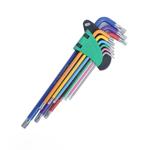 Allen Key Set L Wrench Kit For Allen Screw 9PCS Long Arm Hex Key Set 1.5mm To 10mm Hexagon Spanner Hand Tools For Bicycle Repair