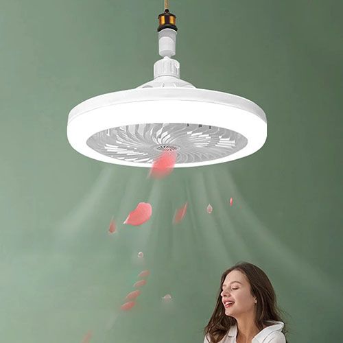 Modern Ceiling Fan With Light E27 Socket Led Ceiling Fan With 3 Lighting Adjustable Wind Speed Modes Remote Control For Garage