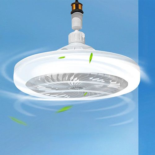 Modern Ceiling Fan With Light E27 Socket Led Ceiling Fan With 3 Lighting Adjustable Wind Speed Modes Remote Control For Garage