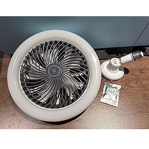 Modern Ceiling Fan With Light E27 Socket Led Ceiling Fan With 3 Lighting Adjustable Wind Speed Modes Remote Control For Garage