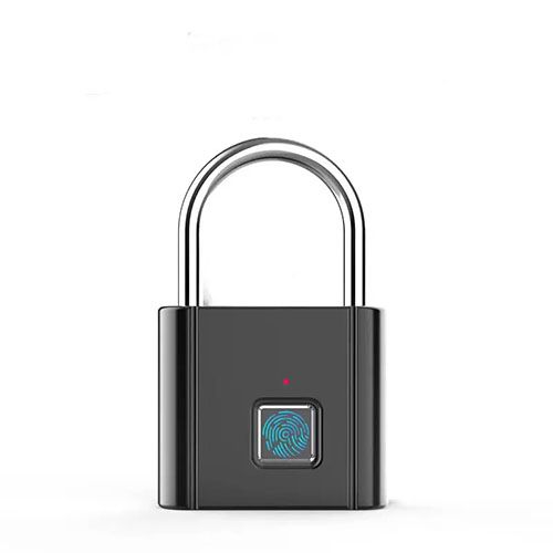 Keyless USB charging fingerprint lock Smart padlock Waterproof door lock 0.2 seconds unlock portable anti-theft padlock zinc