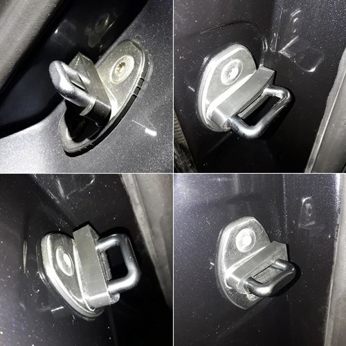 4PCS shock absorber rubber, suitable for Toyota and Volkswagen Audi Skoda seat car door lock cushioning damping gasket silencer mute replacement parts