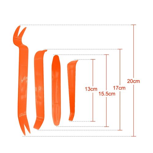 4 Stks/set Draagbare Auto Panel Removal Tool Kit Nail Puller Radio Audio Deur Pry Reparatie Clip Trim Dash Removal Installer hand Tool