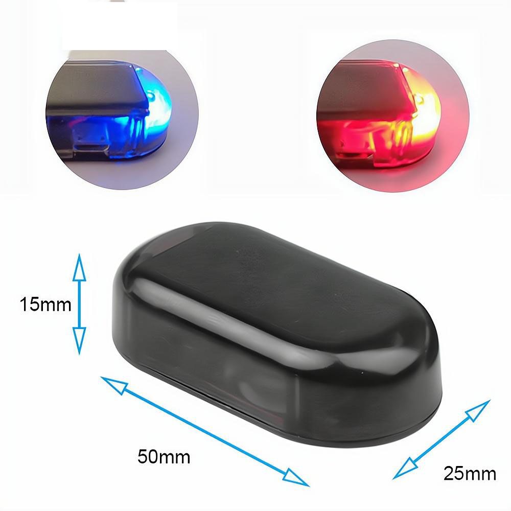 Solar Car Anti-theft Light Fake Security Light LED Flashing Light Simulated Alarm Wireless Warning Anti-Theft Caution Lamp