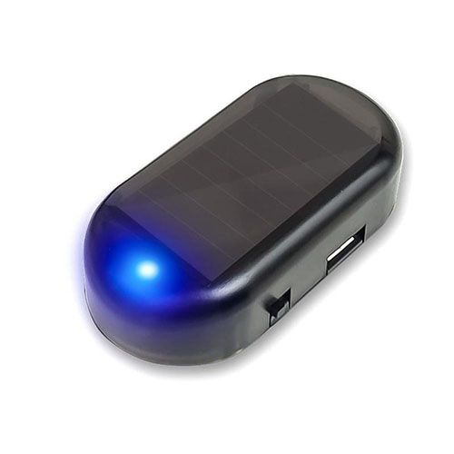 Solar Car Anti-theft Light Fake Security Light LED Flashing Light Simulated Alarm Wireless Warning Anti-Theft Caution Lamp