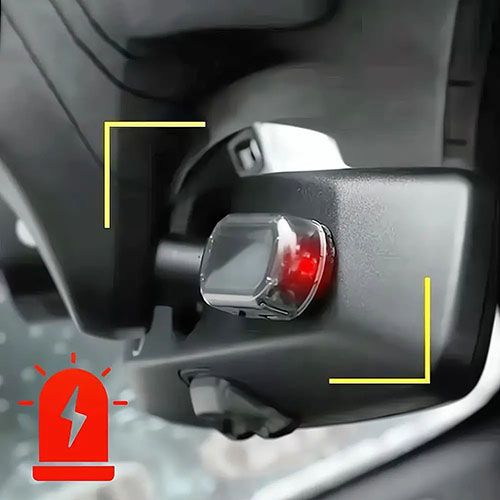 Solar Car Anti-theft Light Fake Security Light LED Flashing Light Simulated Alarm Wireless Warning Anti-Theft Caution Lamp