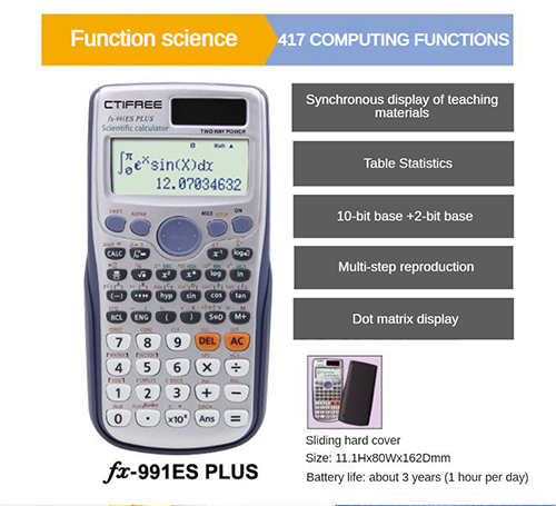 24 Bit Scientific Calculators Standard Function Calculadora Student Exam Calculadora Cientifica Portable Scientific Calculator School Office Stationeries Multifunction Stationery Scientific Tool