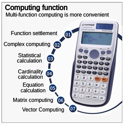 24 Bit Scientific Calculators Standard Function Calculadora Student Exam Calculadora Cientifica Portable Scientific Calculator School Office Stationeries Multifunction Stationery Scientific Tool